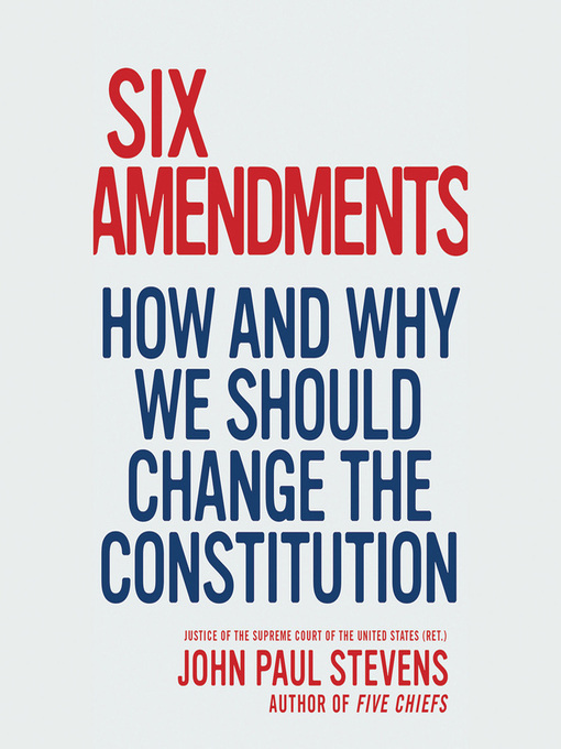 Cover image for Six Amendments
